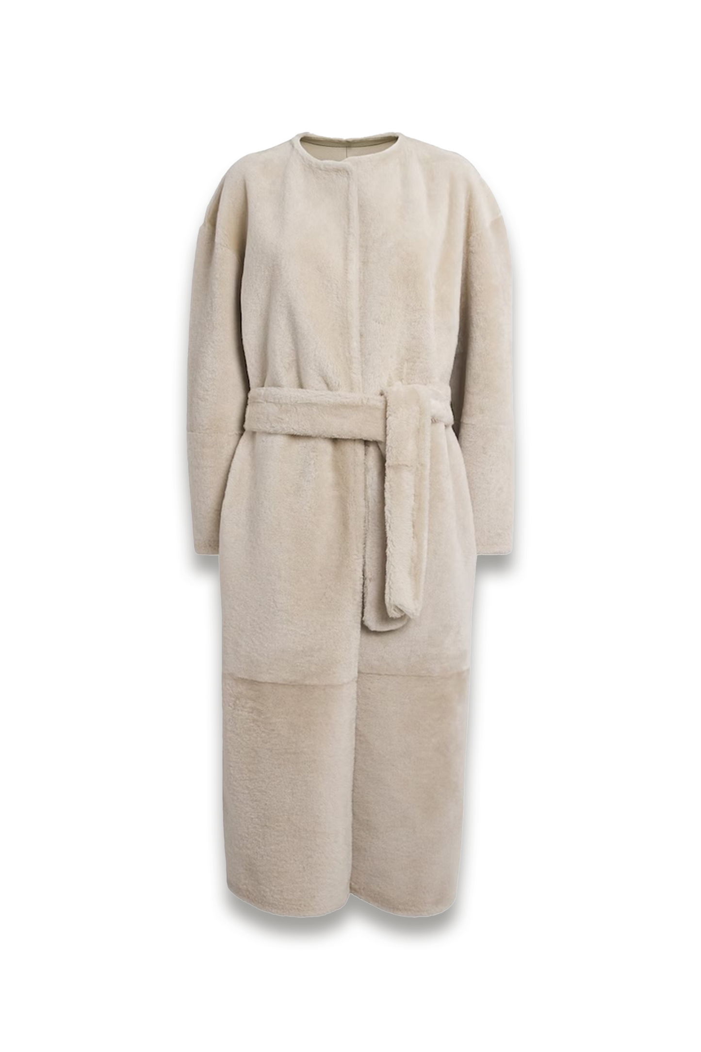 Shearling Shea Belted Coat