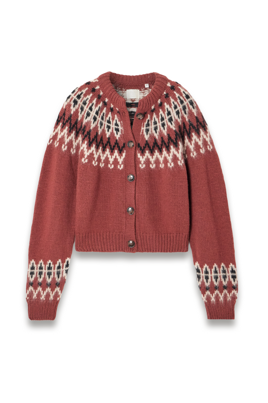Clarke Fair Isle Wool-blend Cardigan