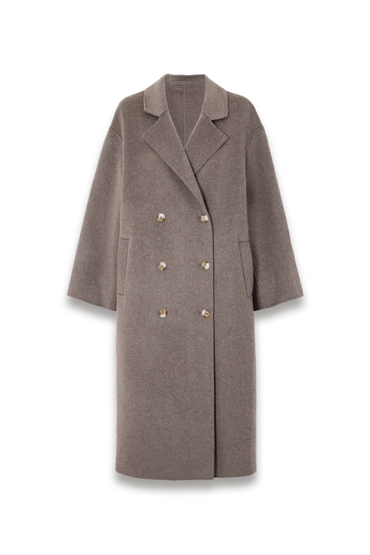 Borneo Oversized Double-breasted Wool and Cashmere-blend Coat