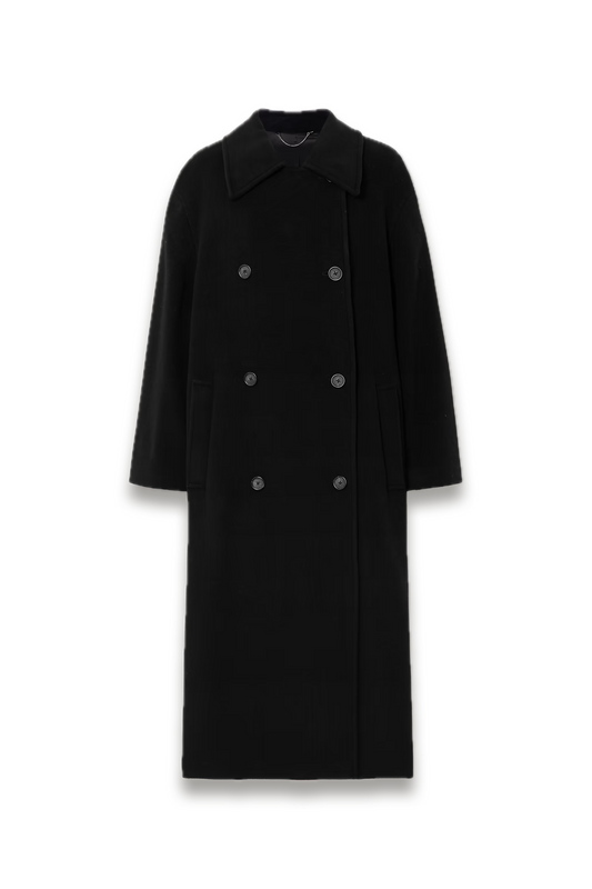 Shield Oversized Double-Breasted Wool-Blend Coat