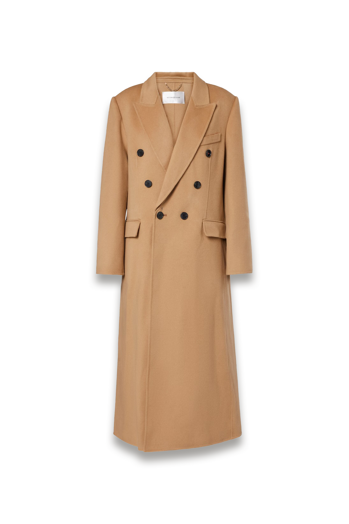 Wool and Cashmere Coat in Beige