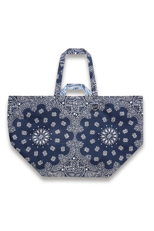 Maxi Basket Printed Cotton Tote