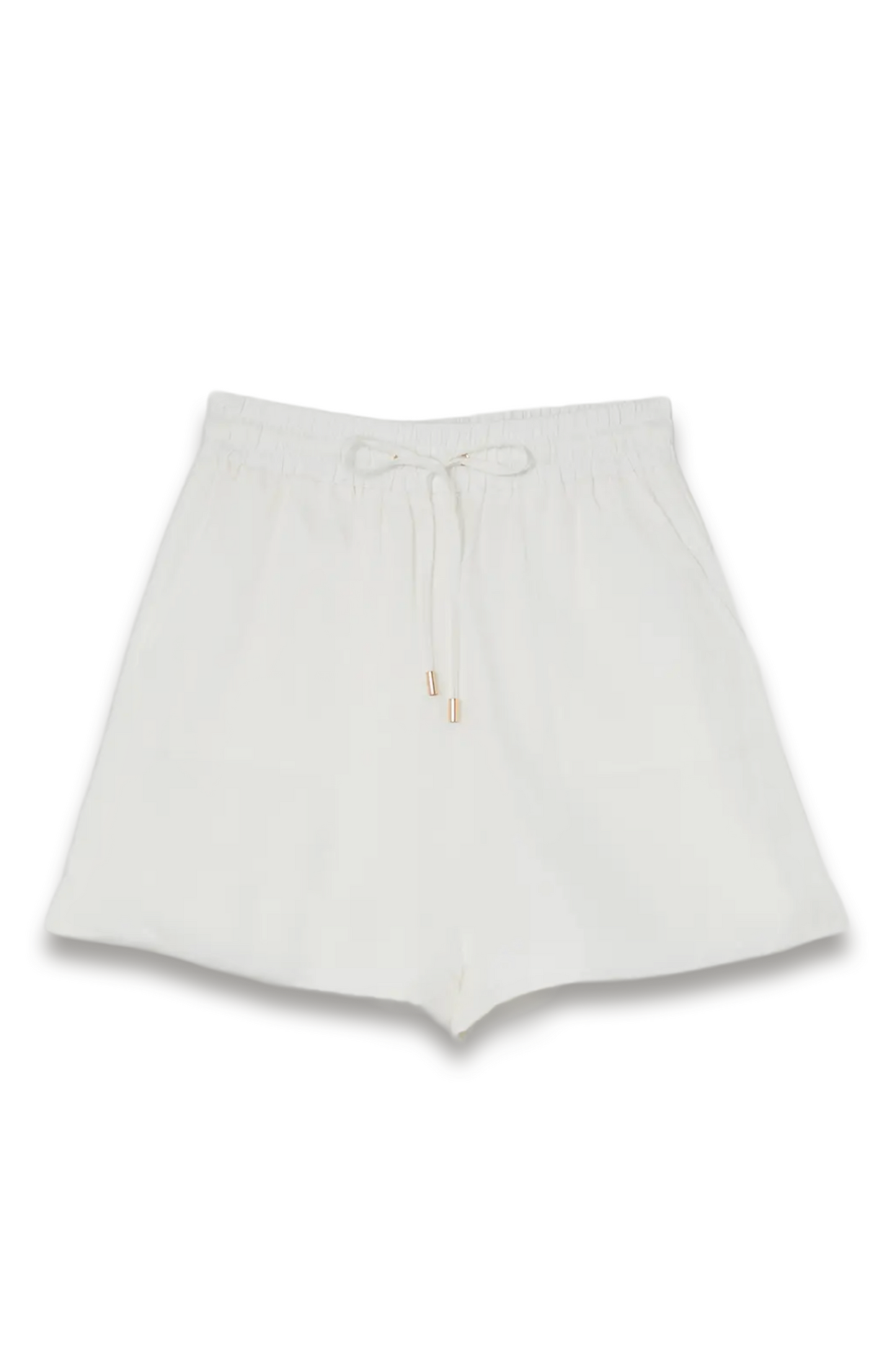 Viscose Linen Tie Waist Woven Short
