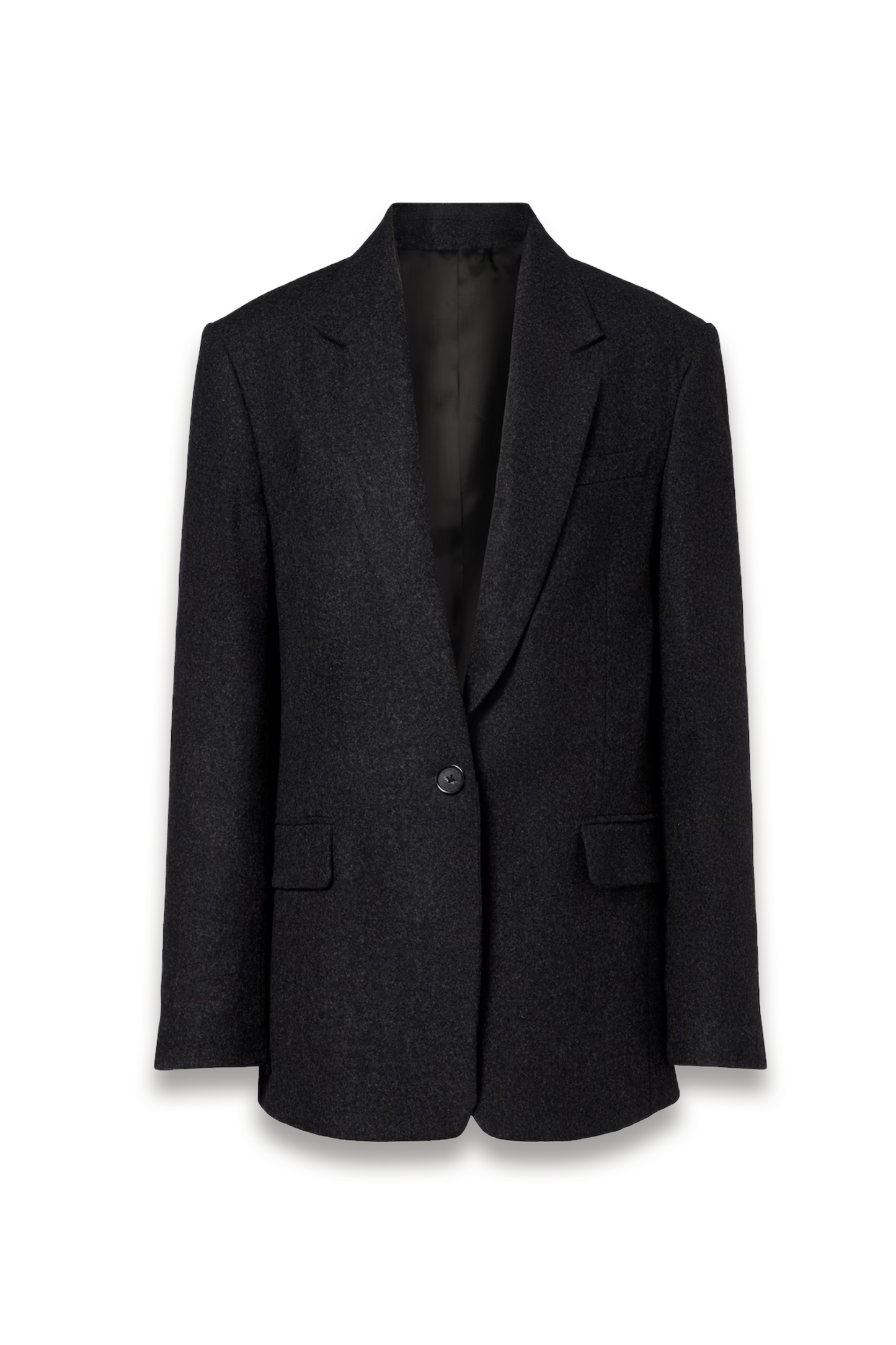 Wool-blend Flannel Blazer