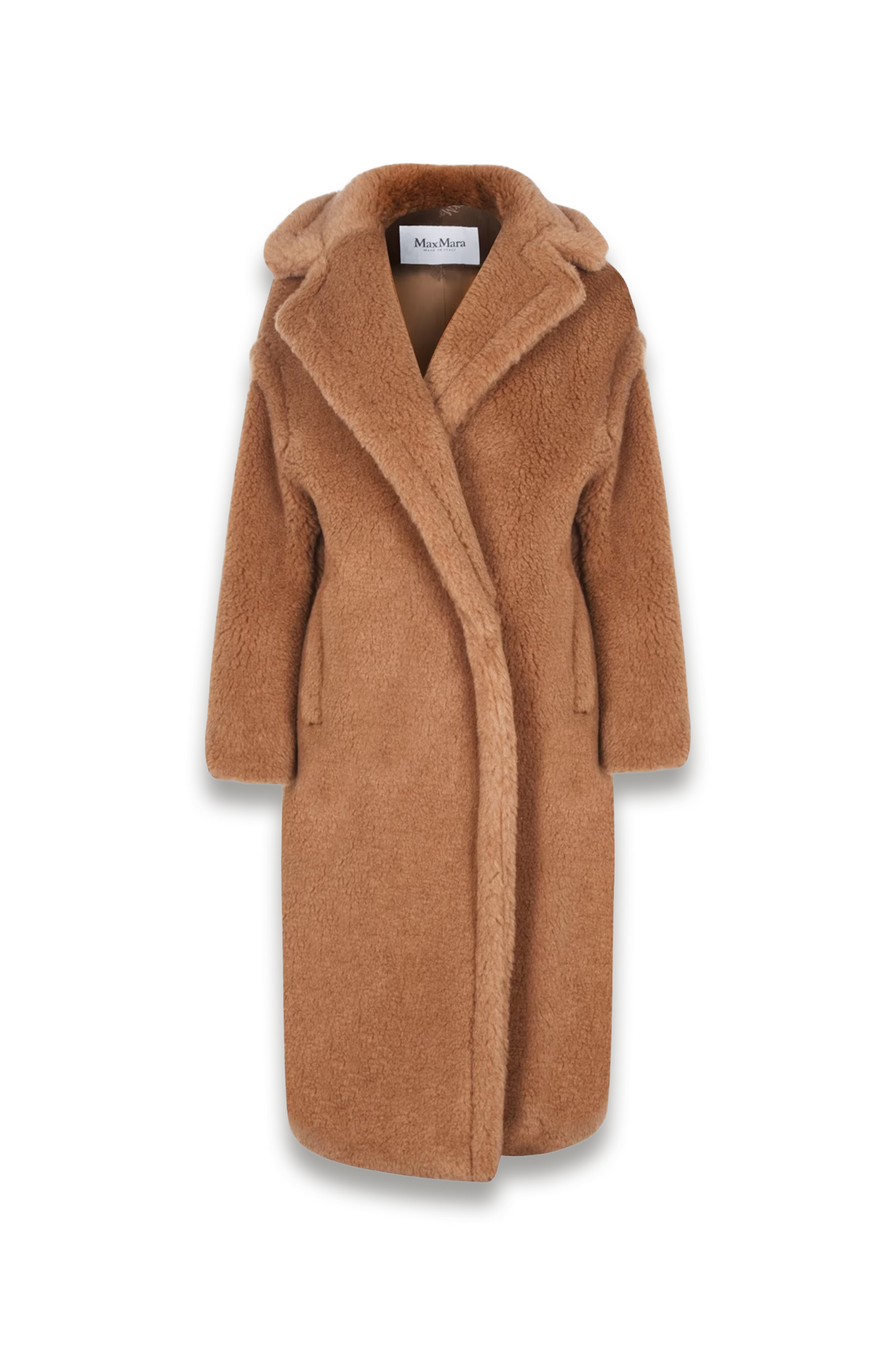 Icon Camel Hair Alpaca-wool Oversized Double-breasted Teddy Coat
