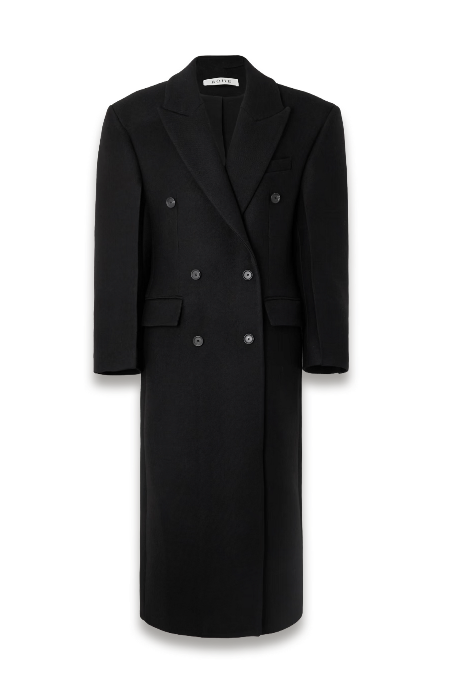 Hourglass Double-breasted Wool Coat