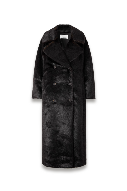 Joni Double-breasted Plush Coat