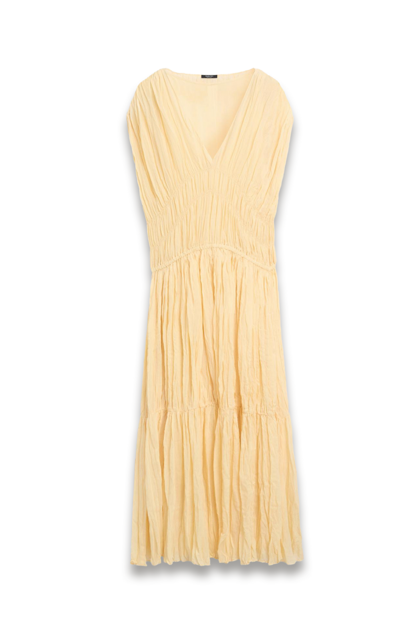 Flowing Gathered Midi Dress
