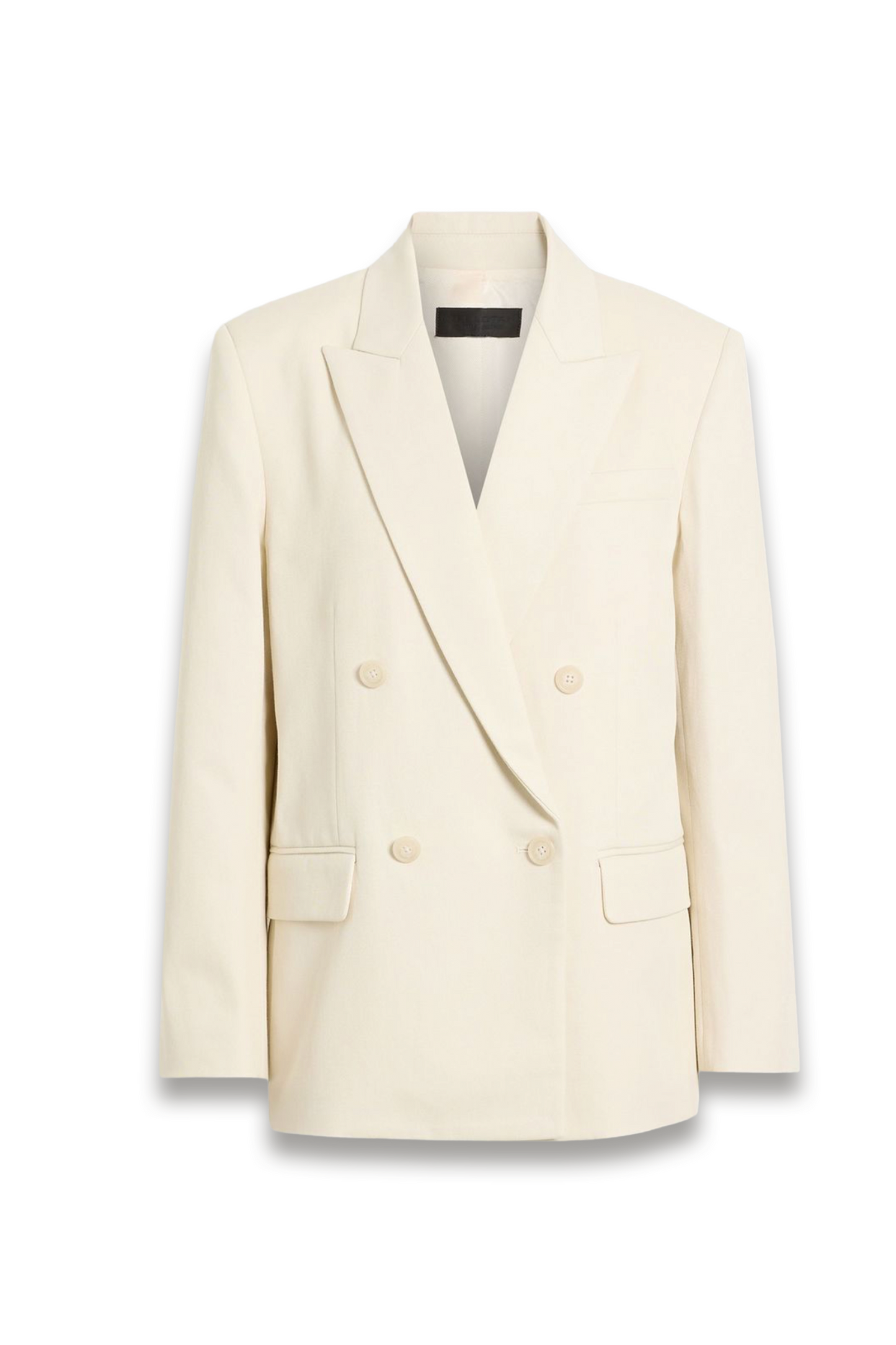 Pimpton Double-breasted Cotton and Linen-blend Blazer