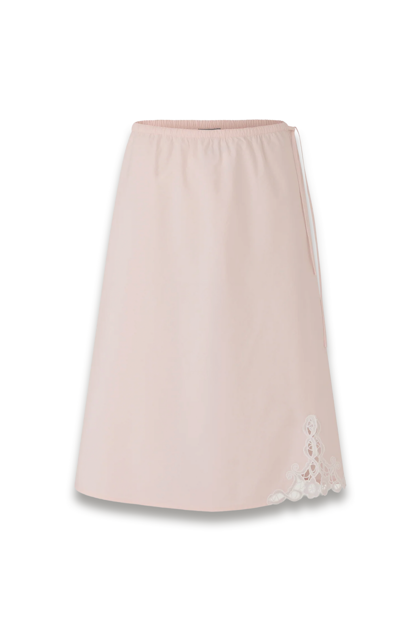 Houna Embroidered Cotton Poplin Skirt