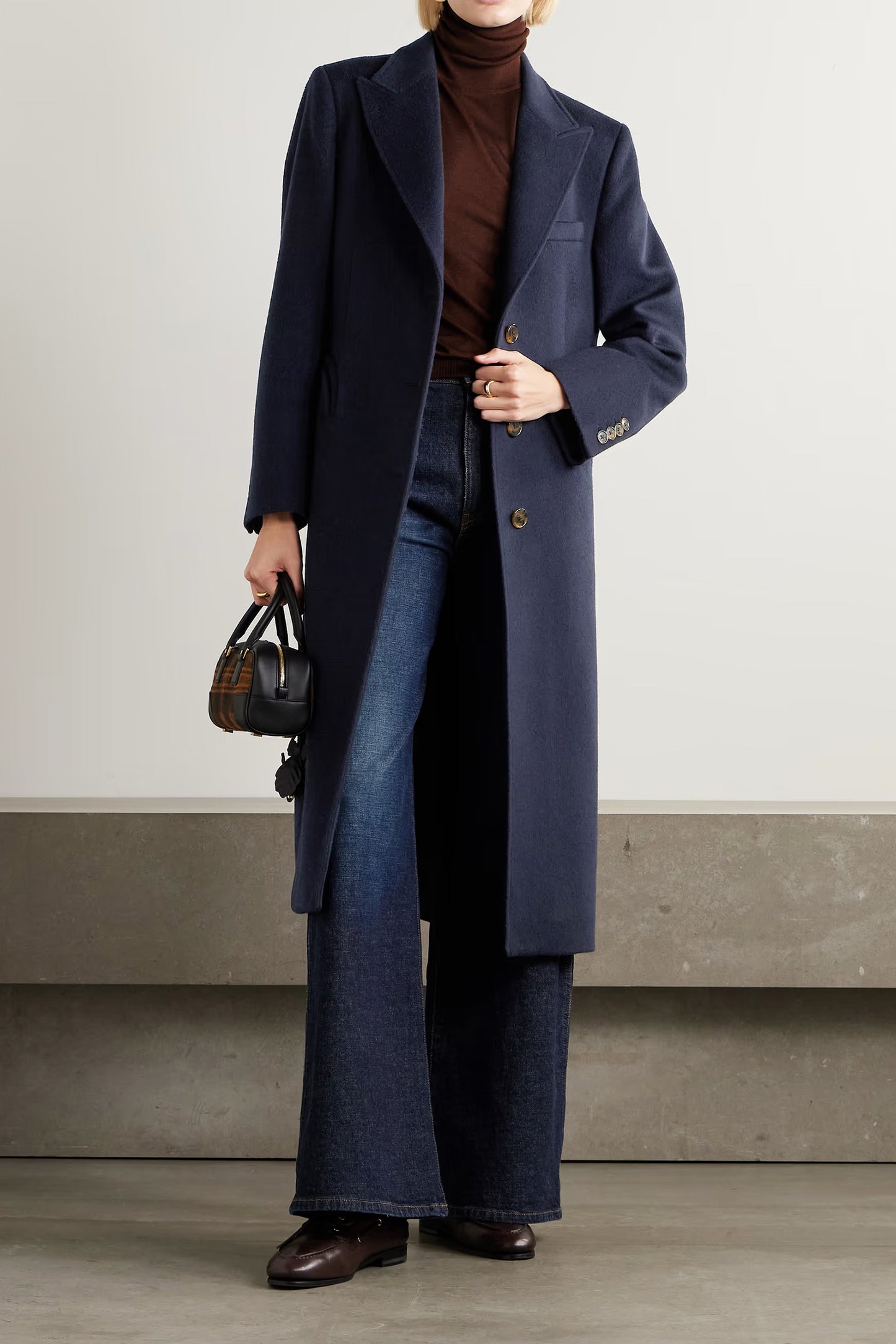 Joyme Heck Wool and Cashmere-blend Coat