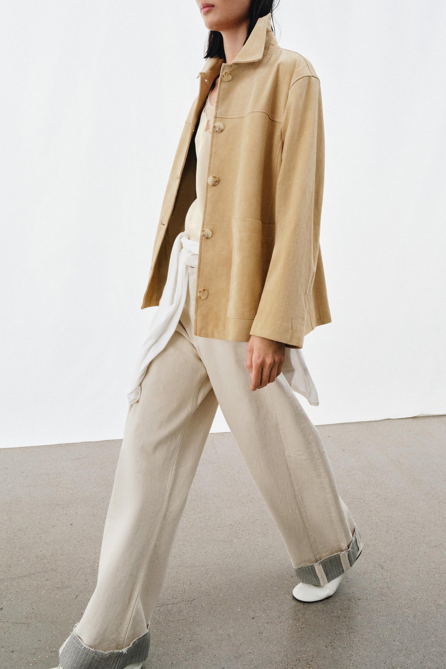 Suede Leather Jacket ZW Collection Limited Edition