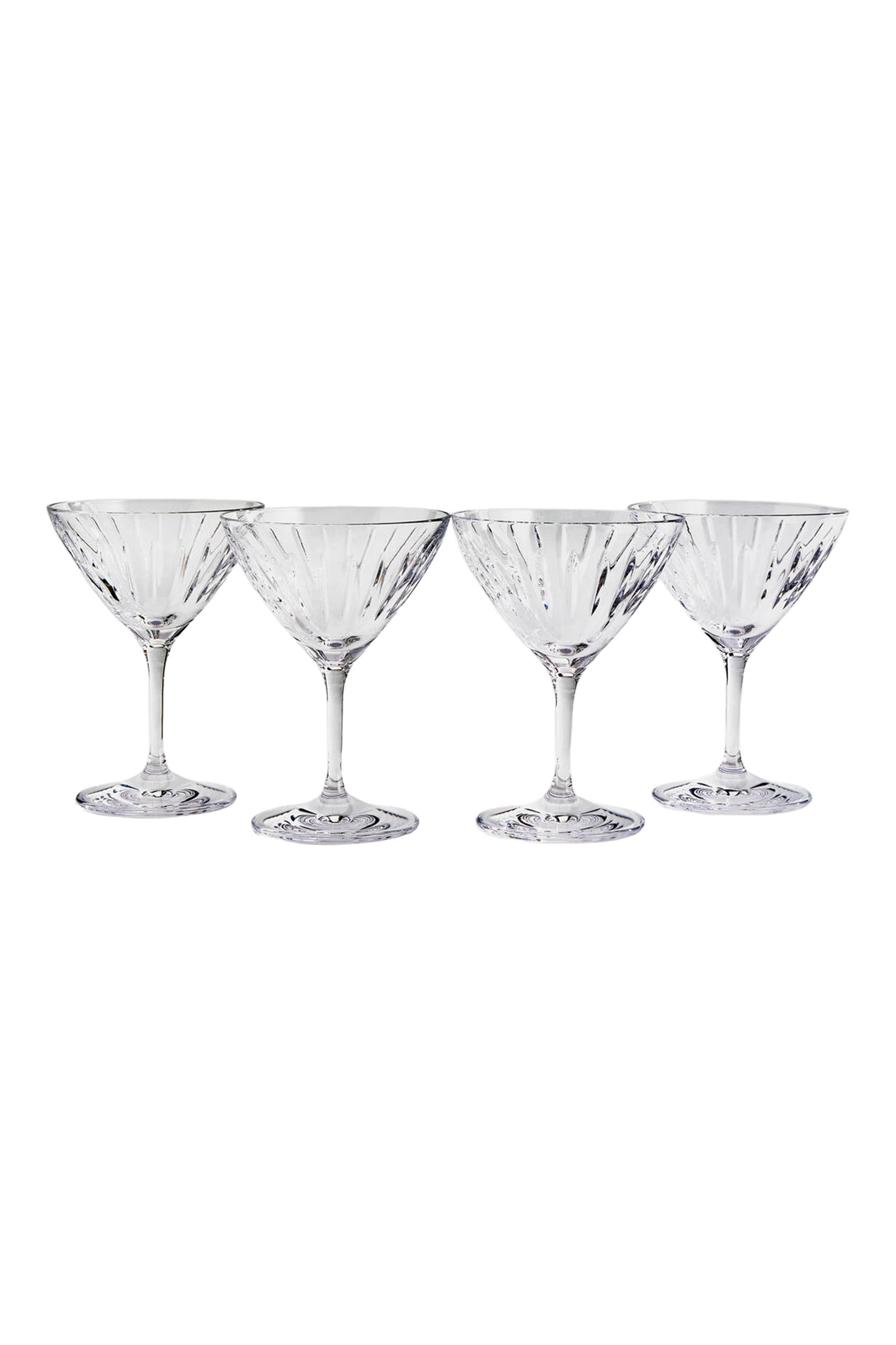 Roebling Set Of Four Crystal Cocktail Coupes