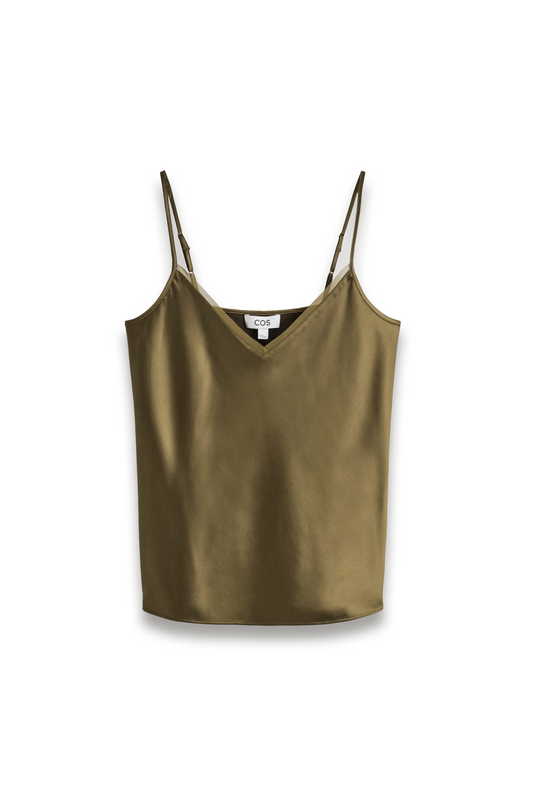 Satin V-Neck Cami Top