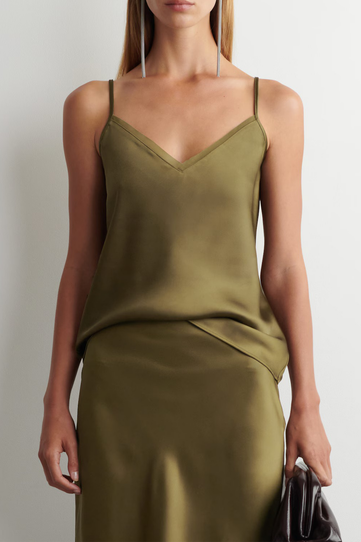 Satin V-Neck Cami Top