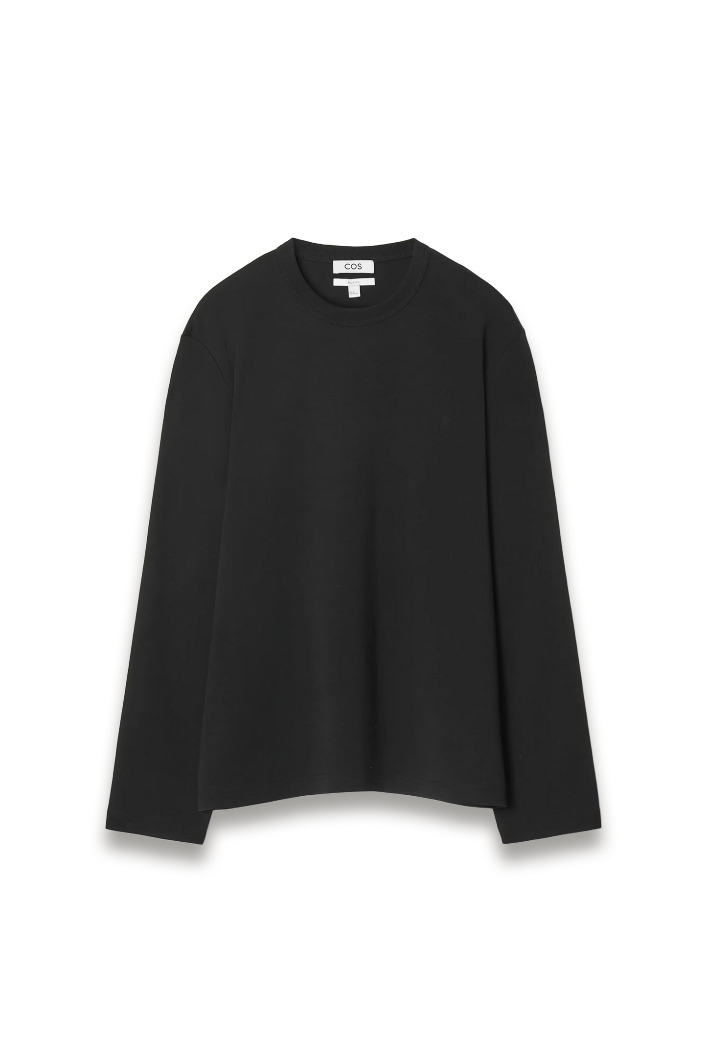 Relaxed Jersey Interlock Long-Sleeved T-Shirt