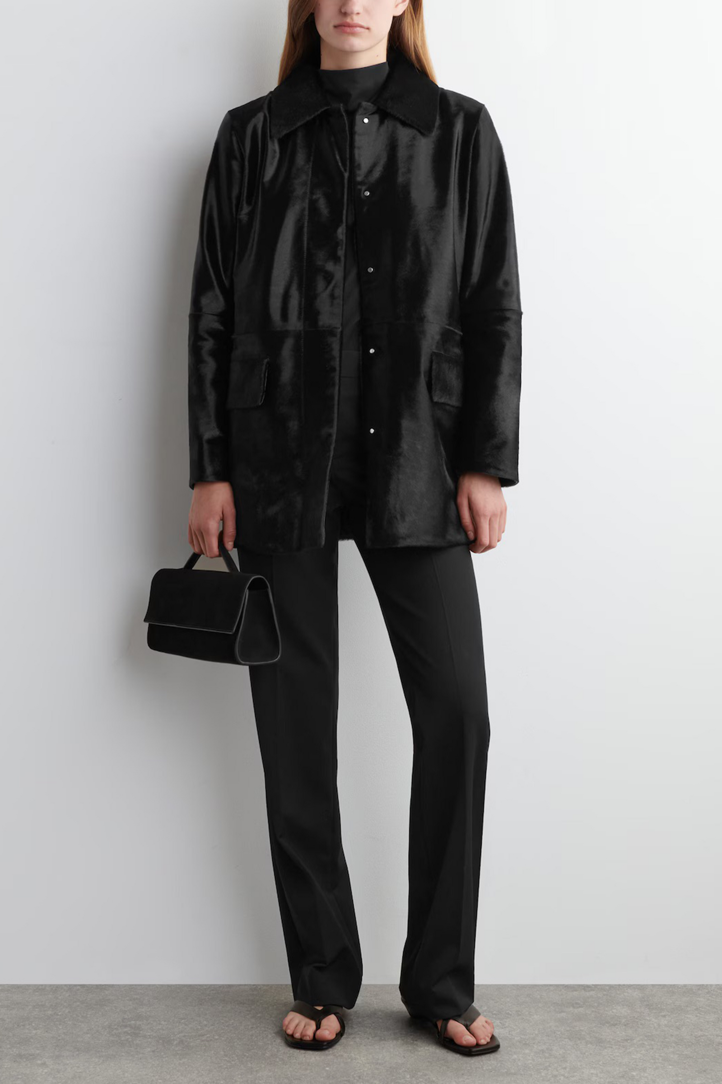 Pony Hair Leather Jacket