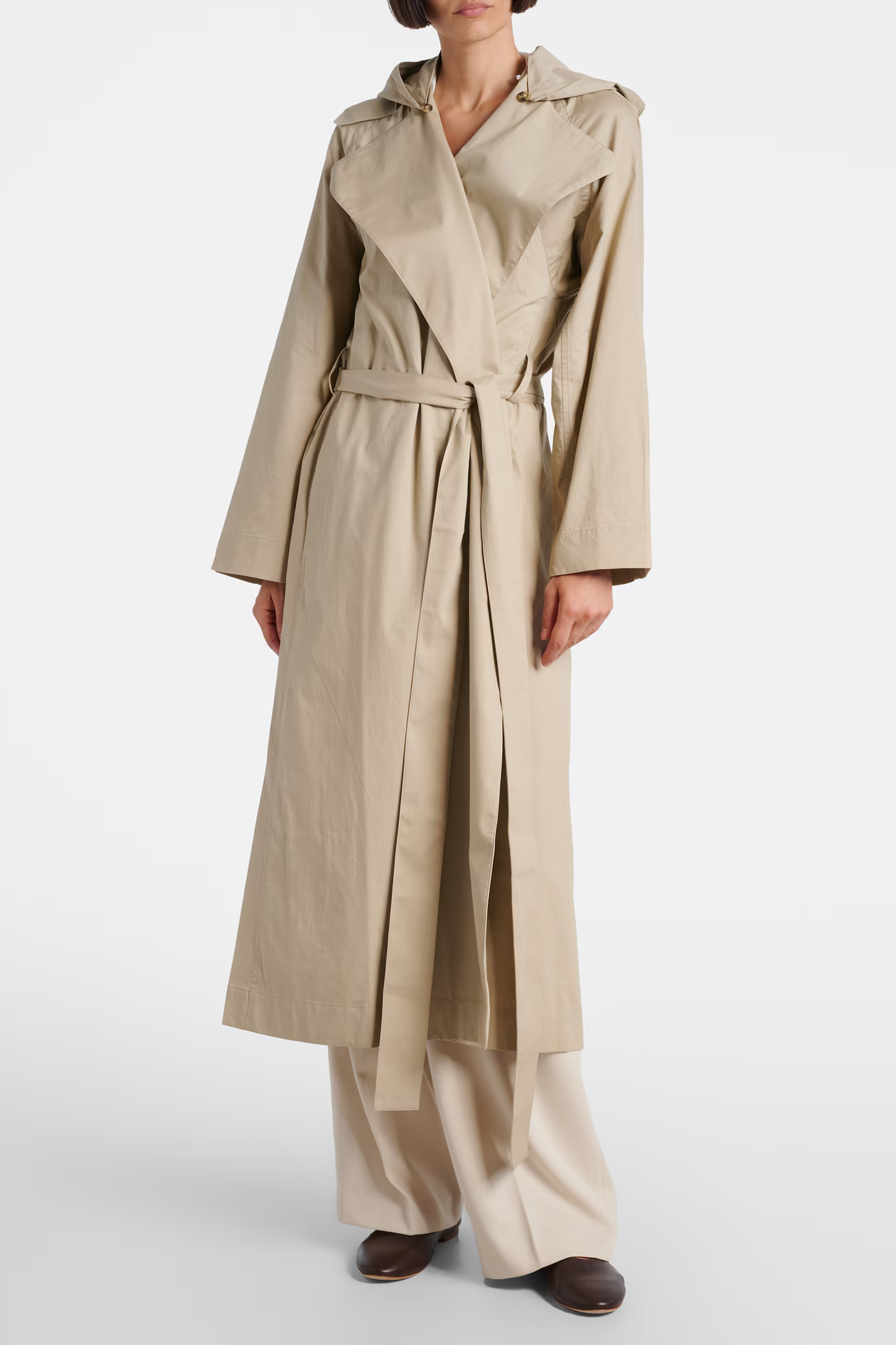 Cotton Gabardine Trench Coat