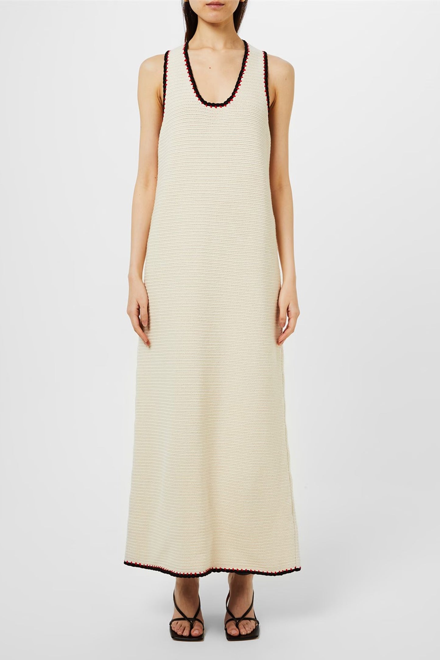 Women's Sleeveless Structured Midi Dress