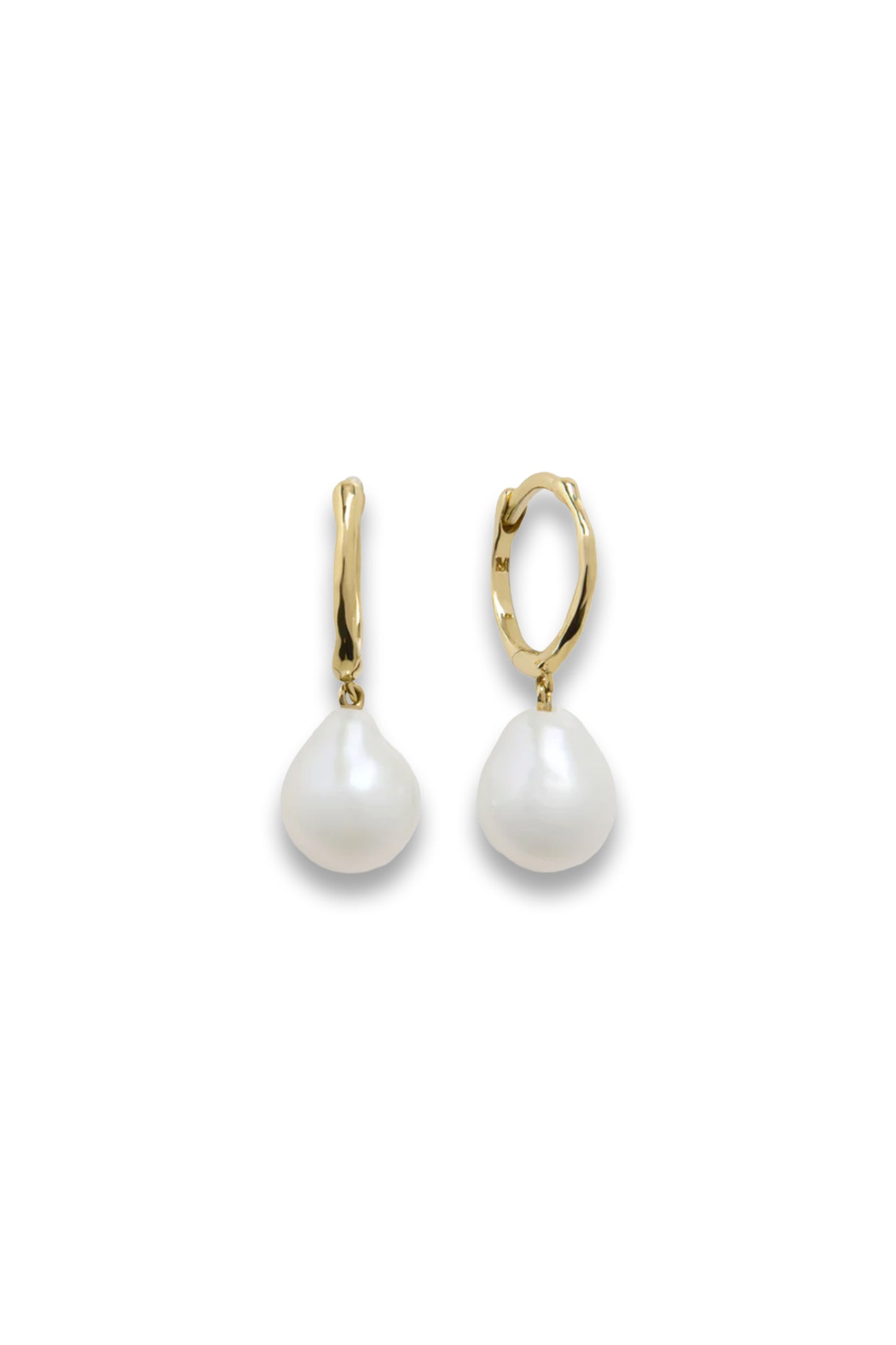 Small Baroque Pearl Mini Huggie Earrings