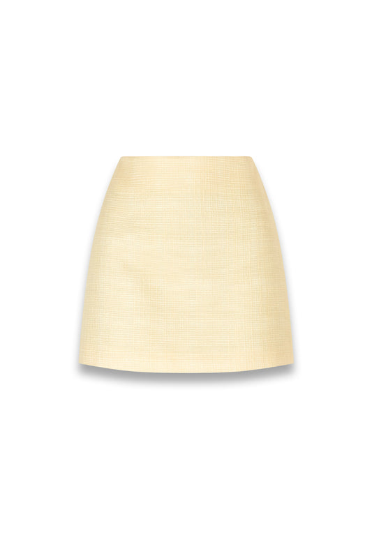 Ourway cotton‑blend woven mini skirt