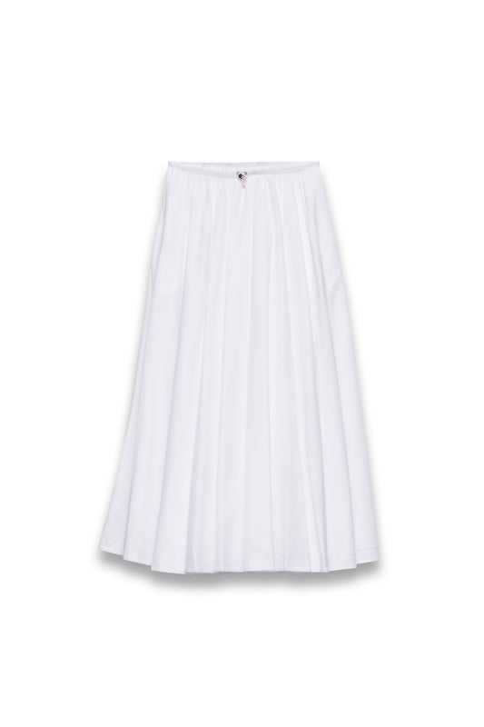 Reversible cotton jersey and Re-Nylon circle skirt