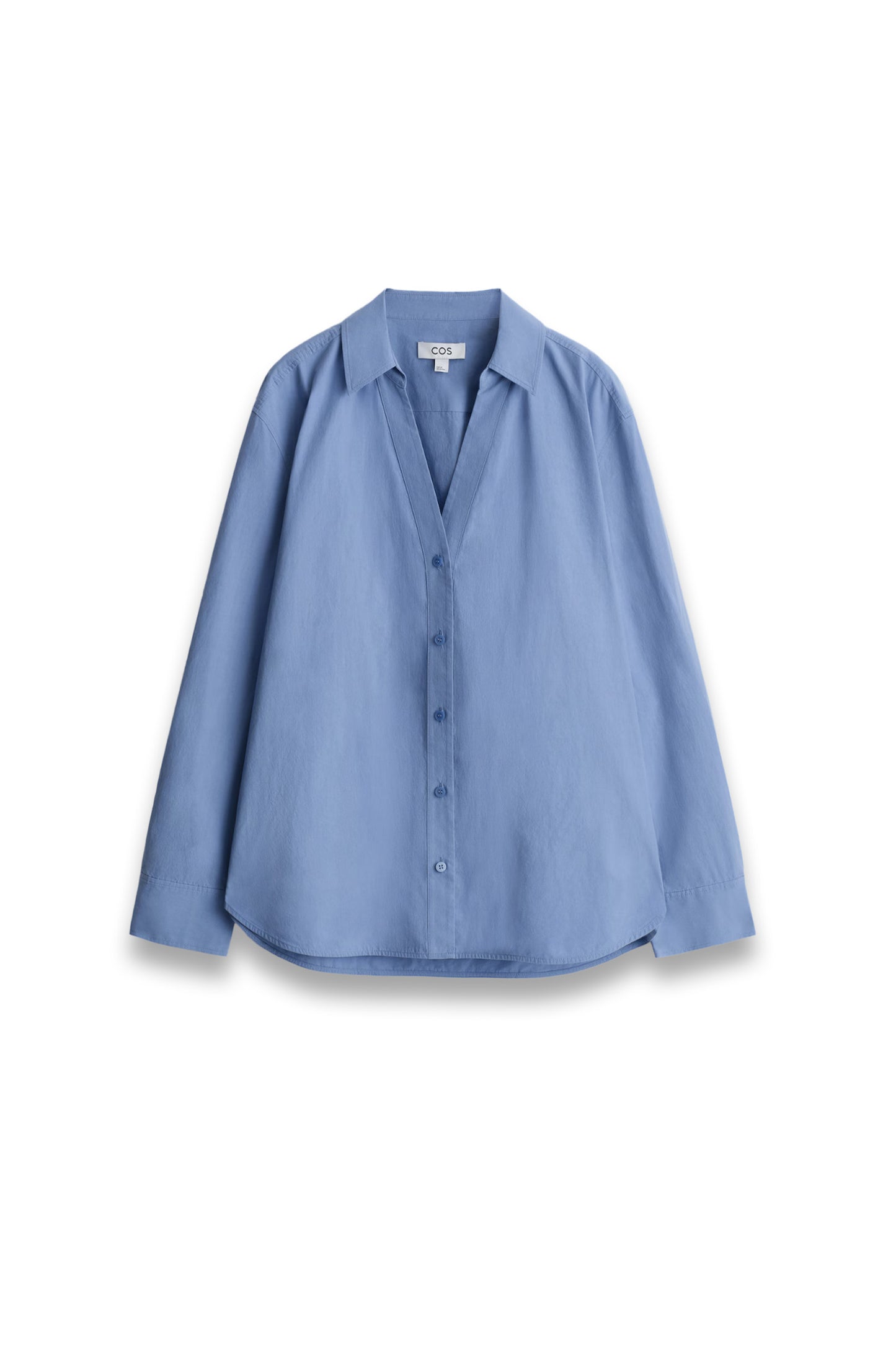 Open-collar Cotton-poplin Shirt