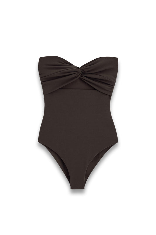 Twisted Textured Cutout Swimsuit