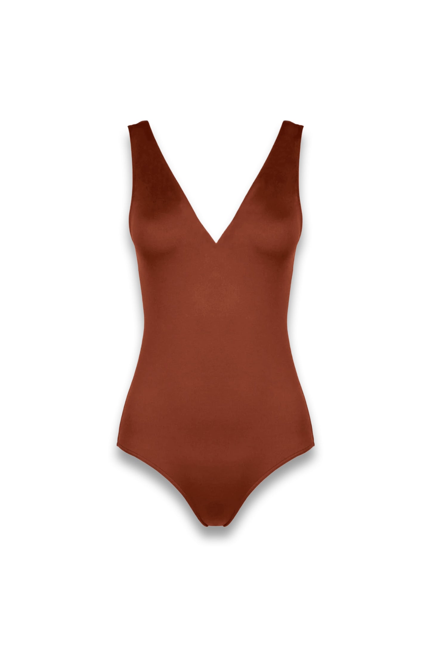 Comporta V-Neck Swimsuit Copper