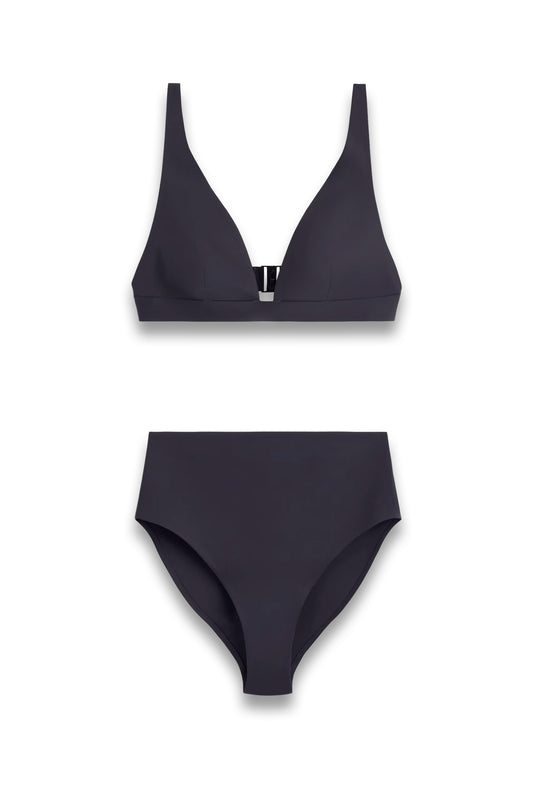 Bonded-Scuba High-Waisted Bikini