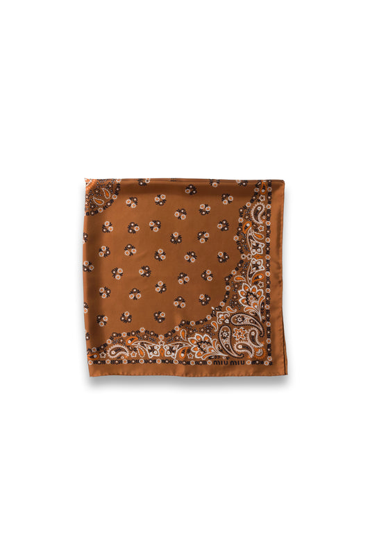 Printed silk scarf