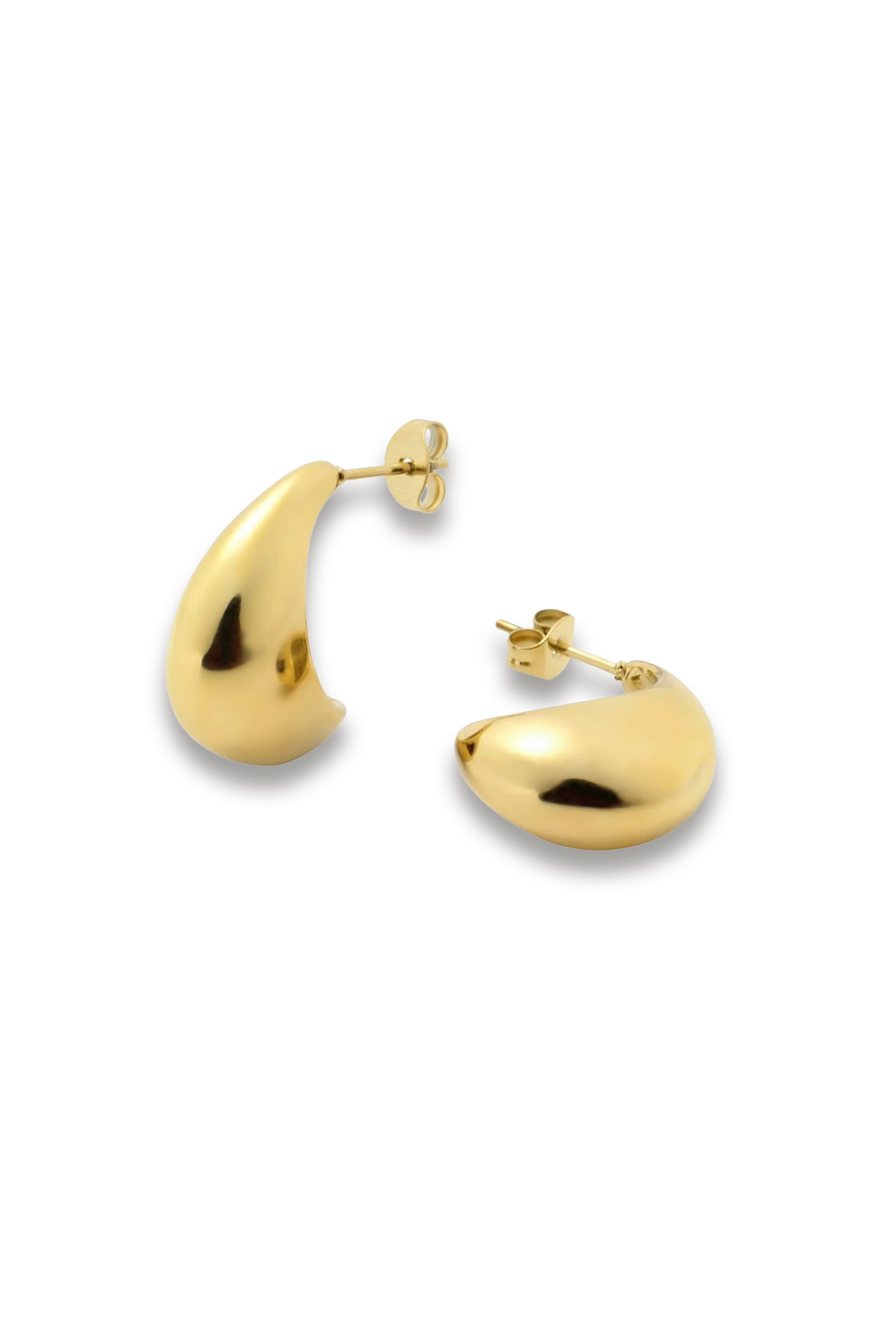 Curved Midi Hoop Earrings