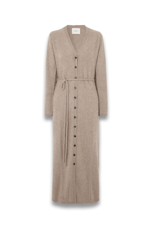 Carlie Belted Brushed Organic Cashmere Cardigan