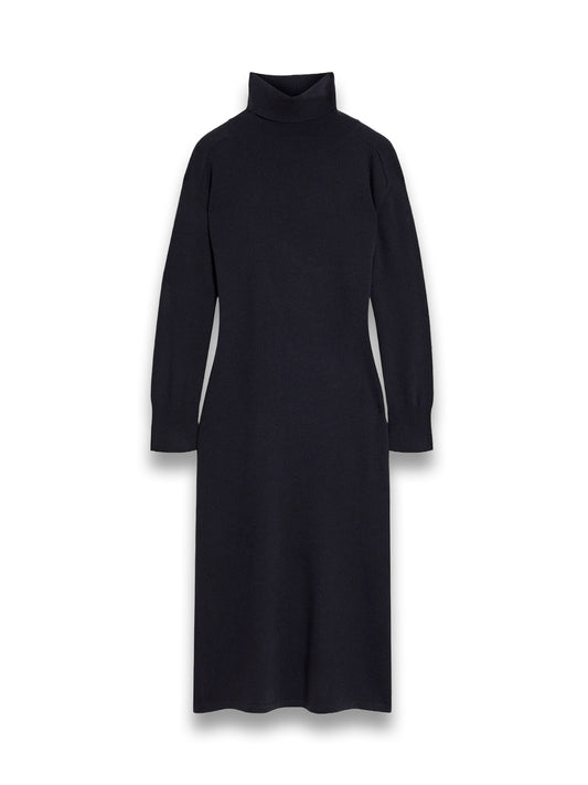 Lily Cashmere Turtleneck Midi Dress