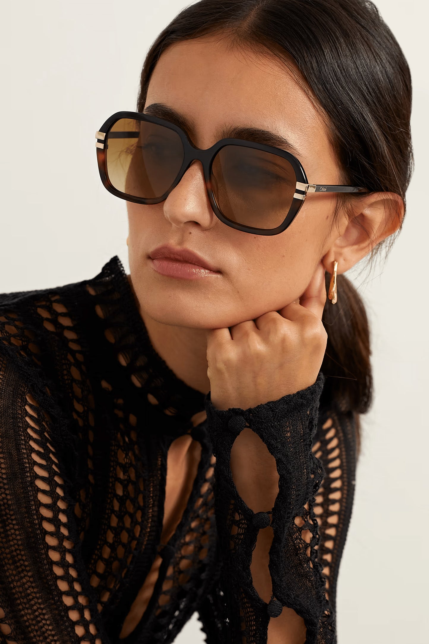 West Round-frame Tortoiseshell Recycled-acetate Sunglasses