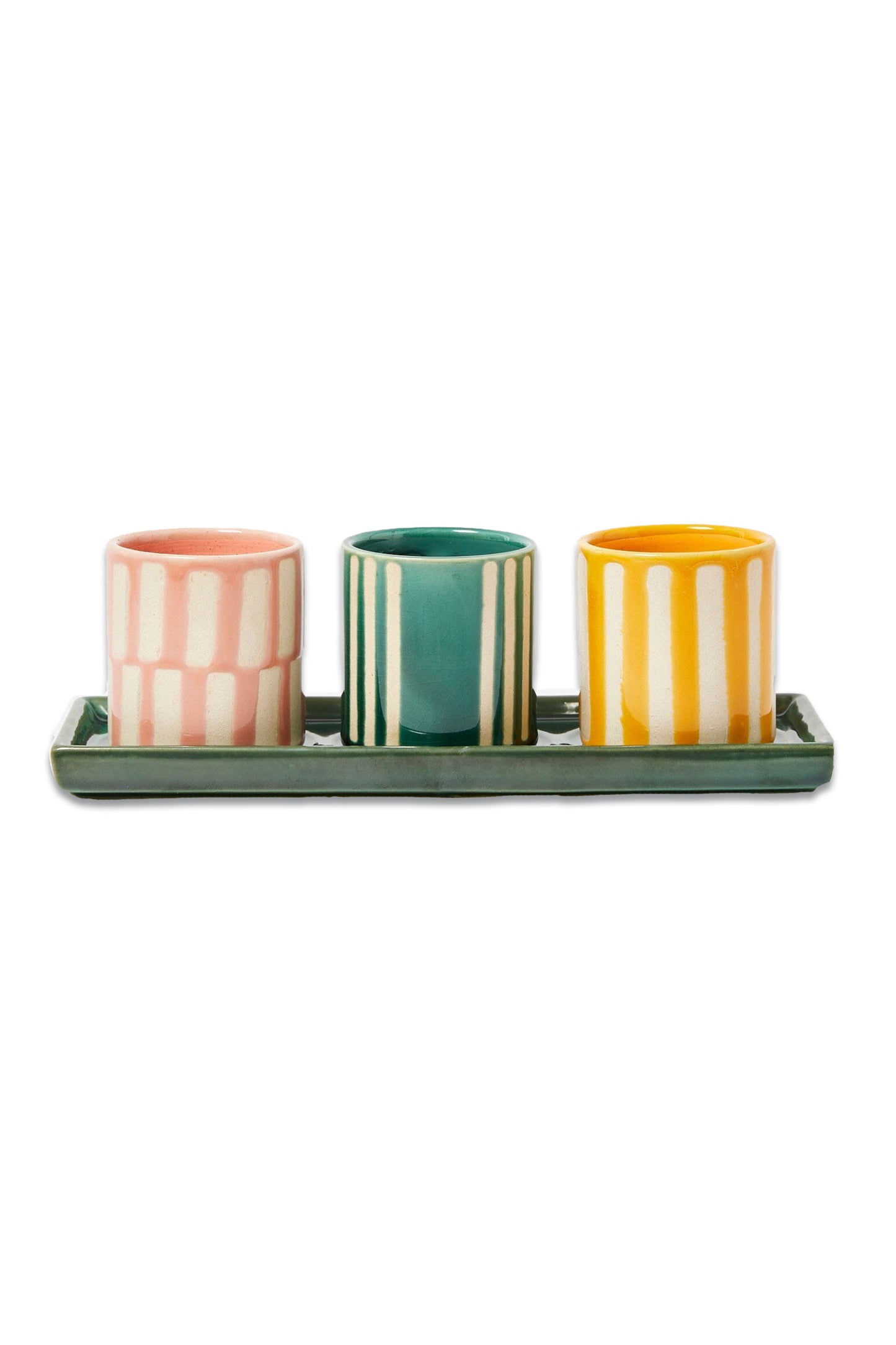 Dalloway Ceramic Mini Plant Pots Set of Three