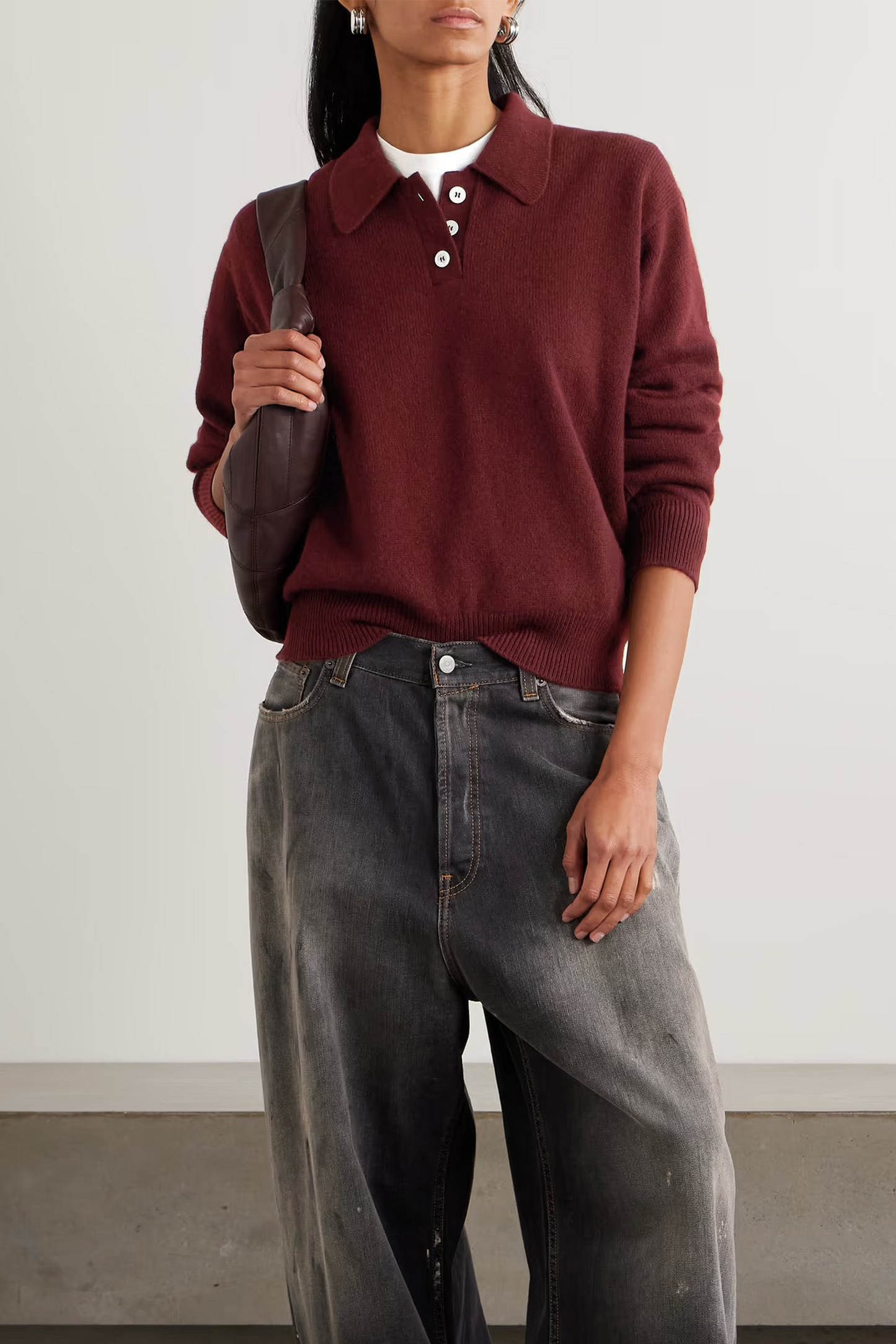 Edith Wool Polo Sweater
