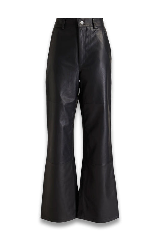 Flynn Leather Flared Pants