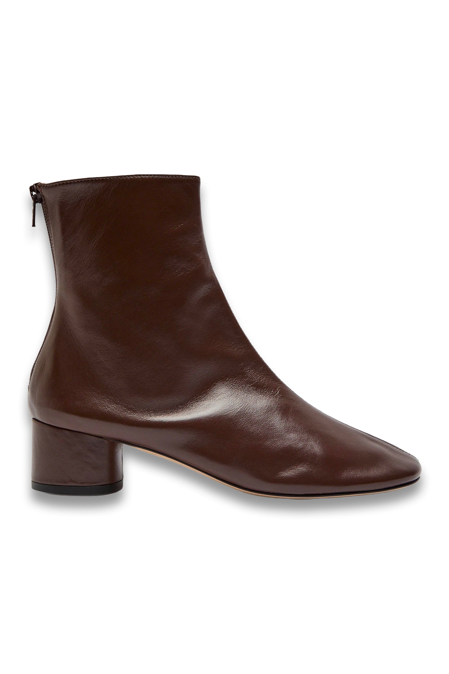 Harlie 45 Glossed Leather Ankle Boots