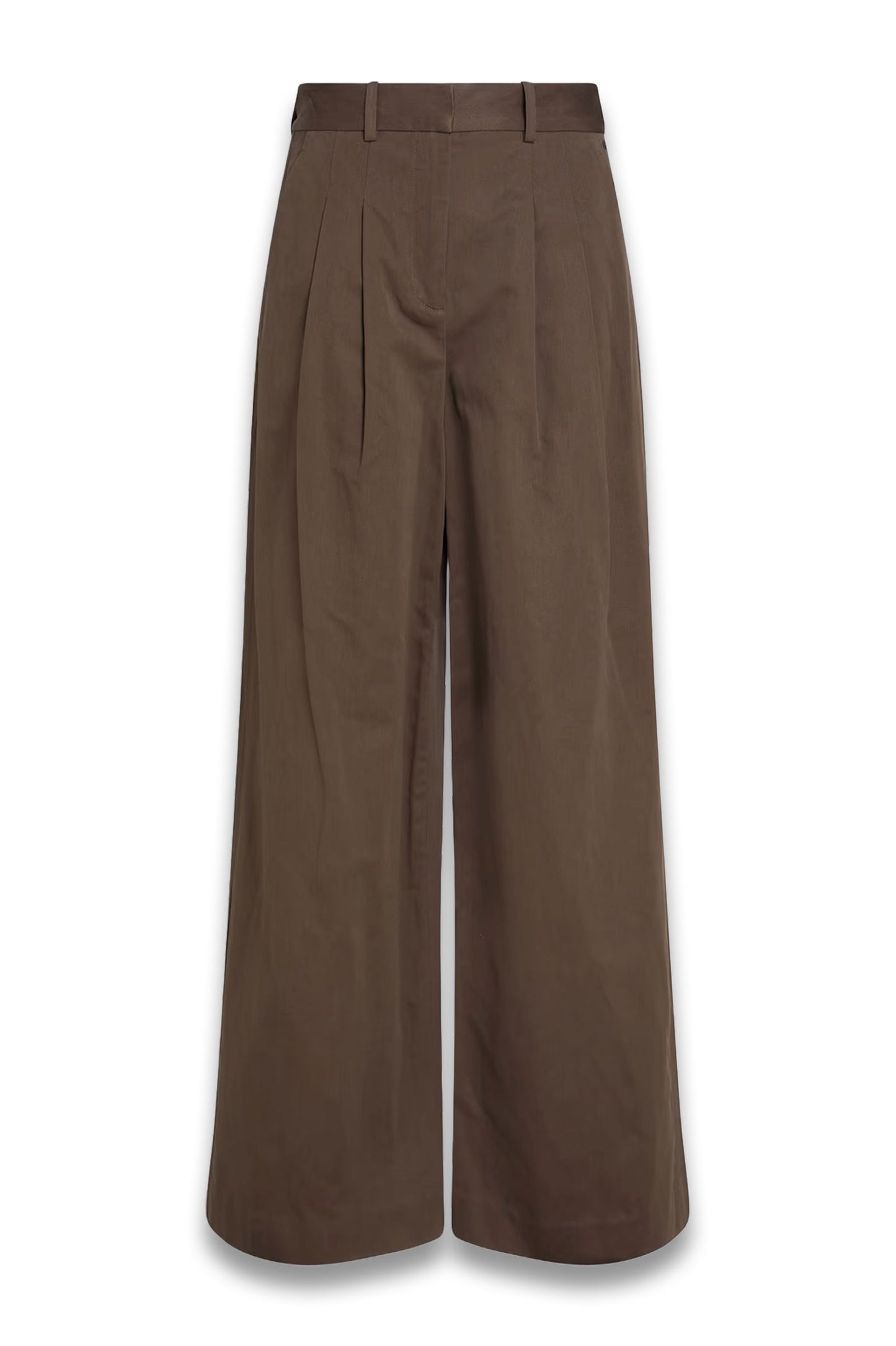 Juliana Cotton and TENCEL™-Blend Twill Wide-Leg Pants