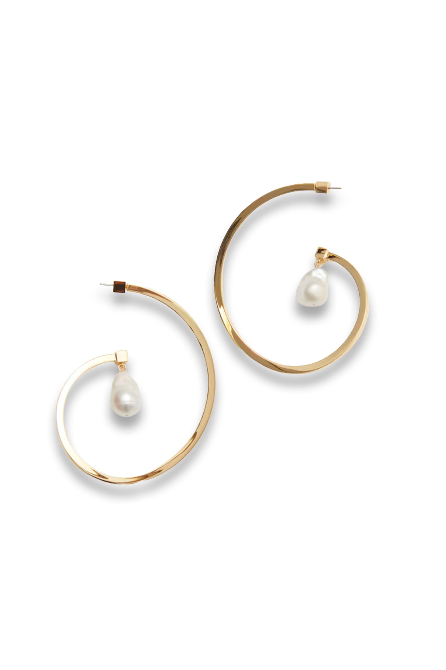 Freshwater Pearl Swirl Earrings