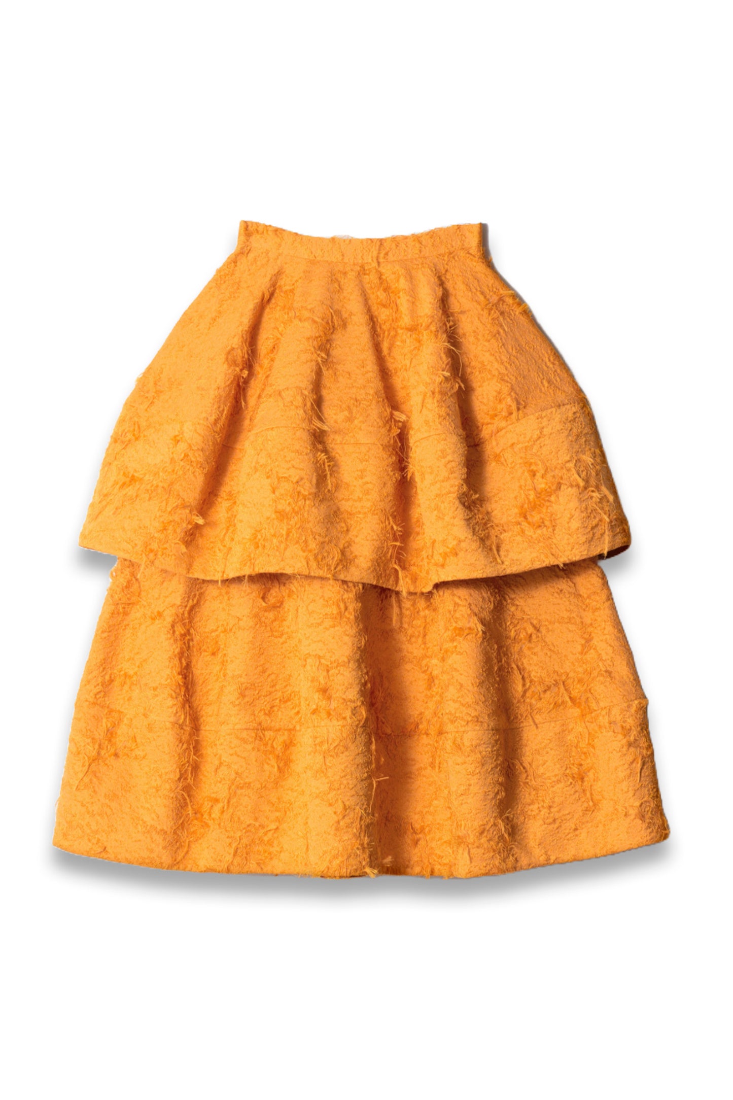 Voluminous Ruffle Midi Skirt