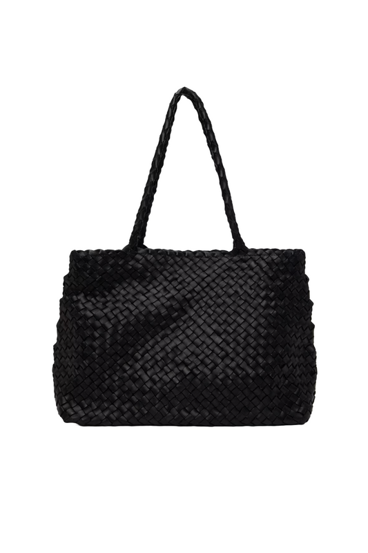Black Vintage Mesh Tote