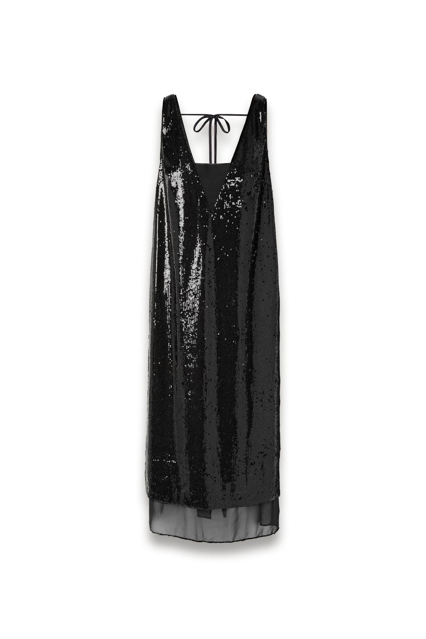 Bead-embellished Sequined Jersey Midi Dress