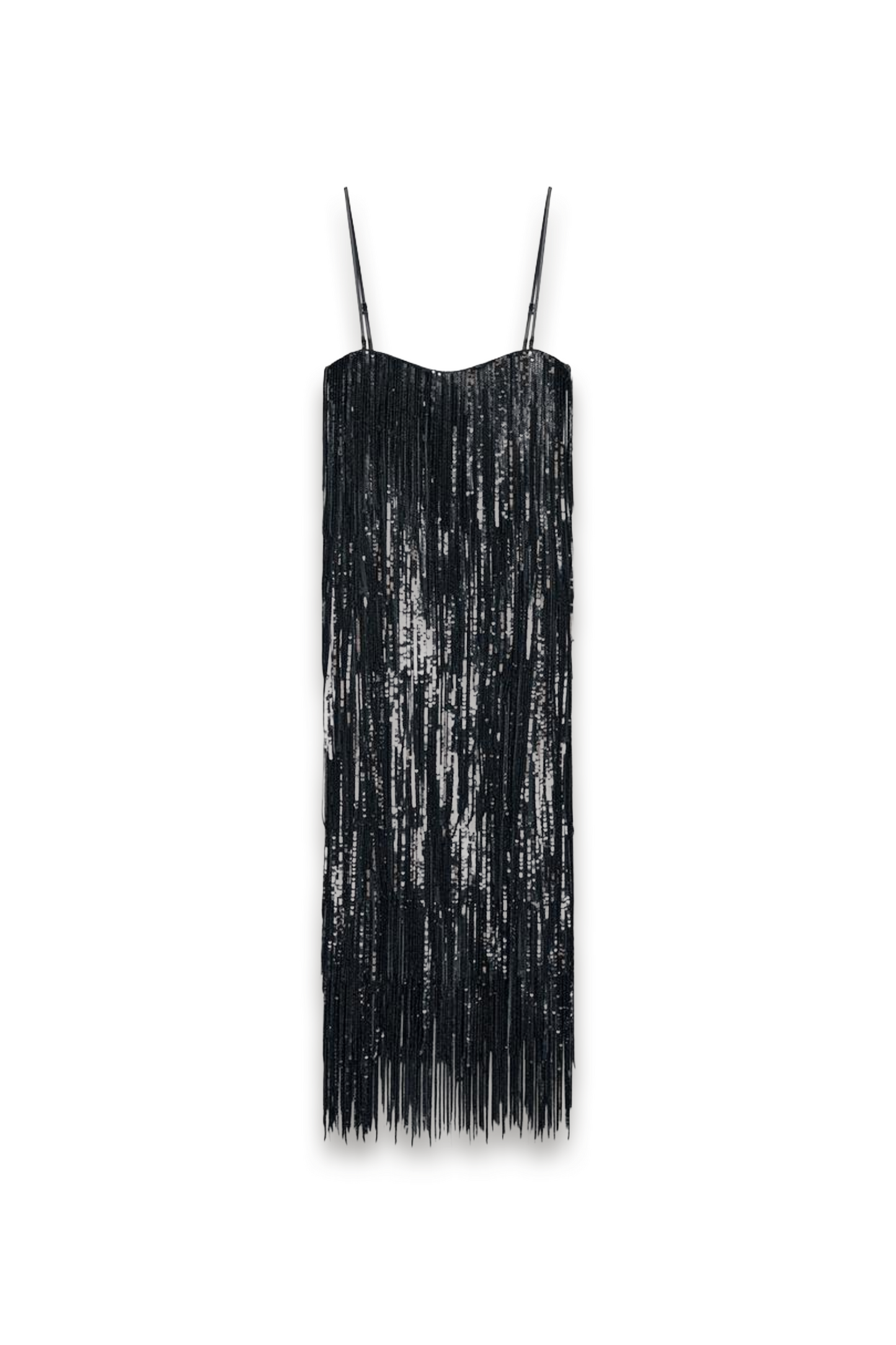 Sequinned Fringed Dress