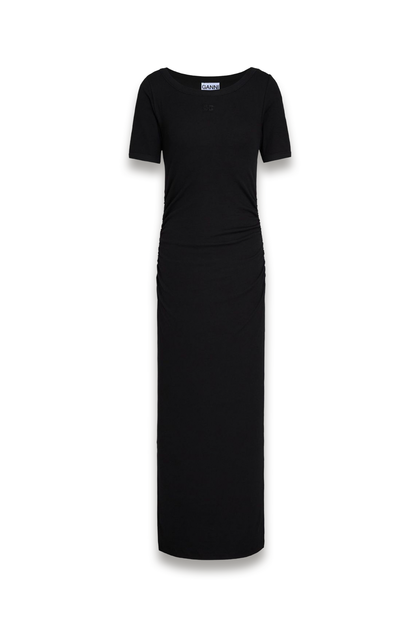 Ruched Cotton-jersey Midi Dress