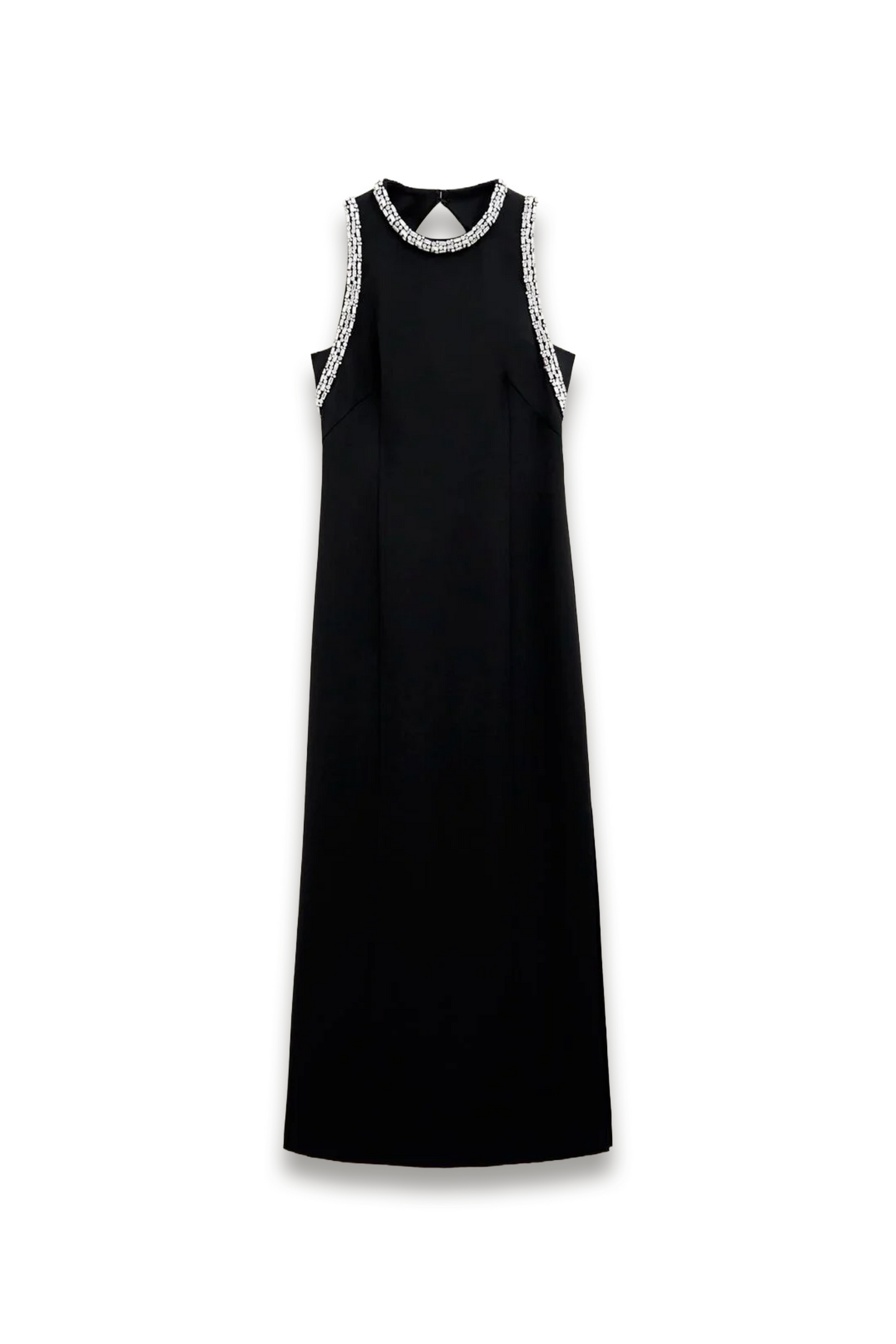 Angelina Trimmed Column Maxi Dress