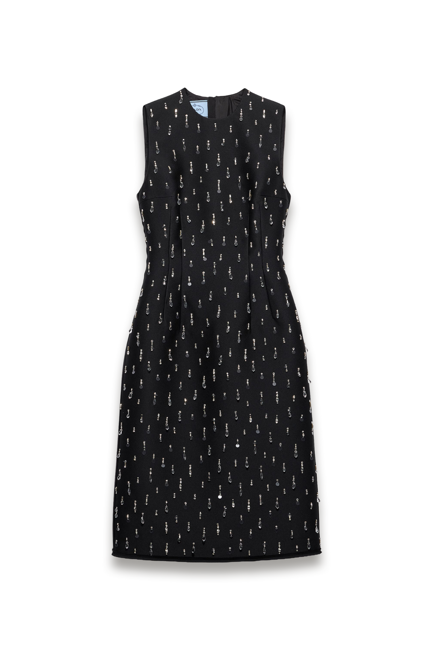 Embroidered Scuba Dress