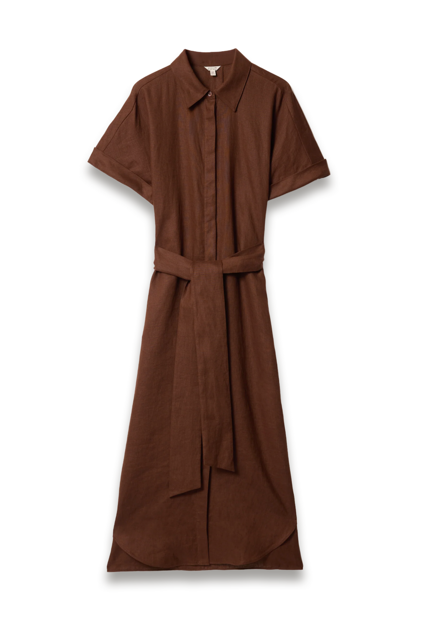 Linen Midi Shirt Dress