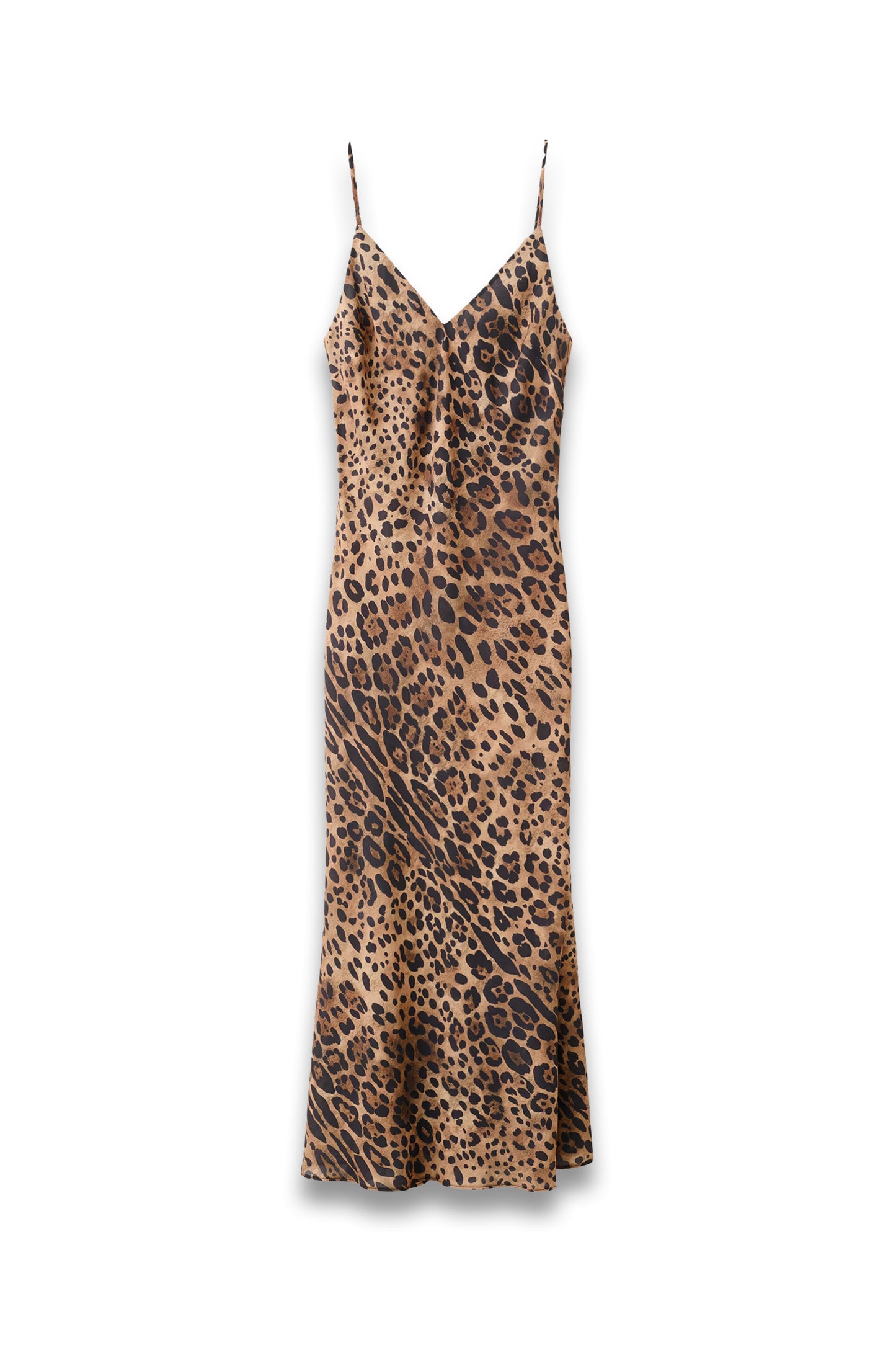 Leopard-print Open-back Dress